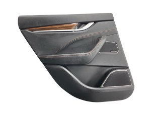 2017-2024 Maserati Levante Black Door Interior Trim Panel Leather - Rear, Left (Driver) (Used OEM)