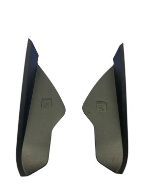 2020-2024 Lincoln Aviator Black Dashboard End Cap Trim Panel Set - Front (Used OEM)