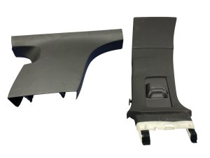 2016-2025 Volvo XC90 Black Upper and Lower B-Pillar Trim Panel Set (Used OEM)