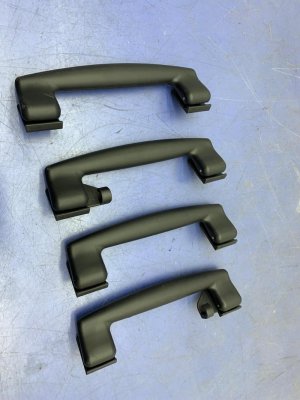 2014-2020 Maserati Quattroporte Black Front and Rear Overhead Interior Grab Handle Set (Used OEM)