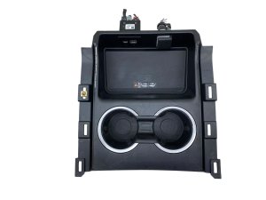 2021-2023 GMC Yukon XL Console Cup Holder with Wireless Charger and USB Port - Front (Used OEM)