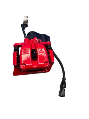 2004-2014 Bentley Continental Red Disc Brake Caliper with Parking Brake Actuator - Rear, Right (Passenger) (Used OEM)