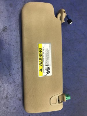2019-2025 Acura RDX Tan Illuminated Sun Visor - Front (Used OEM)