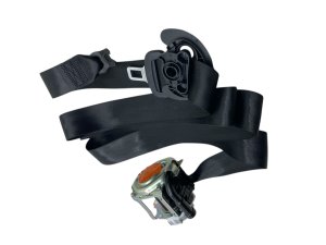 2019-2025 Porsche Cayenne Black Seat Belt Assembly - Rear, Left (Driver) (Used OEM)