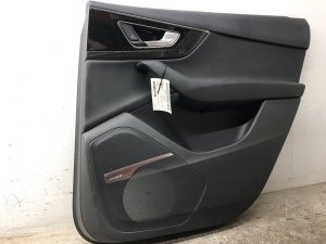 2017-2025 Audi Q7 Black Door Interior Trim Panel with Bose Audio - Rear, Right (Passenger) (Used OEM)
