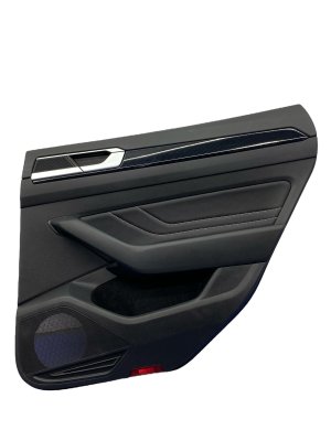 2019-2023 Volkswagen Arteon Black Door Interior Trim Panel - Rear, Right (Passenger) (Used OEM)
