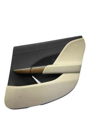 2022-2025 Lucid Air Door Interior Trim Panel Assembly with Wood Accents - Rear (Used OEM)