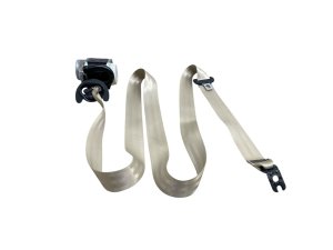 2017-2023 Audi Q7 Beige 2nd Row Seat Belt Assembly - Rear, Left (Driver) (Used OEM)