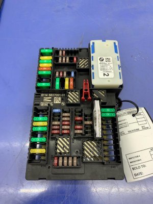 2018-2019 BMW X3 Trunk Mounted Fuse Box Assembly - Rear (Used OEM)