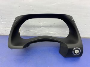 2019-2020 Nissan Armada Black Instrument Cluster Trim Bezel with Ignition Switch Button (Used OEM)