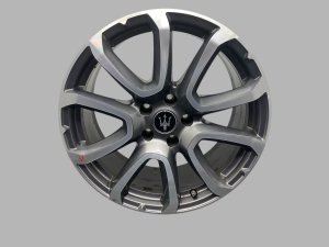2017-2024 Maserati Levante Gray 18x8.5 V-Spoke Machined Gray Alloy Wheel (Used OEM)