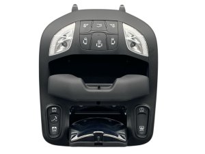 2022-2025 Chrysler Pacifica Black Overhead Console Dome Light Panel with Sunroof Control - Front (Used OEM)