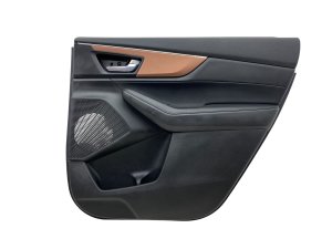 2022-2024 Acura MDX Black w/ Brown Door Interior Trim Panel - Rear, Right (Passenger) (Used OEM)