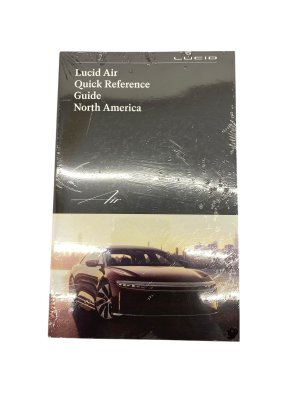 2022-2026 Lucid Air Owners Manual and Quick Reference Guide (Used OEM)