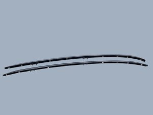 2020-2025 Toyota Highlander Silver Roof Luggage Rail Rack Set (Used OEM)