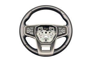 OEM Black Leather Steering Wheel with Controls for 2021-2025 Ford Bronco - Front (OEM)