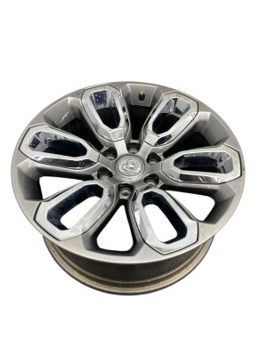 2019-2024 Ram 1500 Open Spoke Painted and Polished Smoked Hyper Wheel with Chrome Inserts (Used OEM)