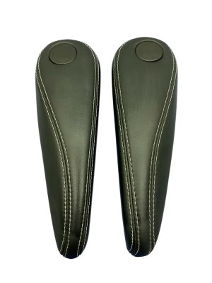 2021-2024 Chrysler Pacifica Black Second Row Captain's Chair Leather Inner Seat Armrest - Rear, Right (Passenger) (Used OEM)
