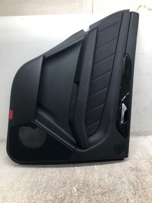 2012-2015 Mercedes-Benz ML350 Black Door Interior Trim Panel with Poplar Wood and LED Light - Rear, Left (Driver) (Used OEM)