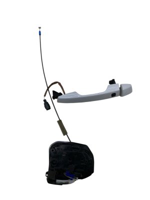 2022-2025 Mitsubishi Outlander White Door Latch and Lock Actuator with Handle - Rear, Left (Driver) (Used OEM)