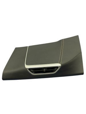 2022-2025 Lucid Air Black B-Pillar Trim Cover with Vent Grille and Leatherette (Used OEM)