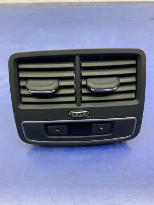 2018-2023 Audi A5 Black Center Console Air Vent Grille with Climate Control Switch - Rear (Used OEM)