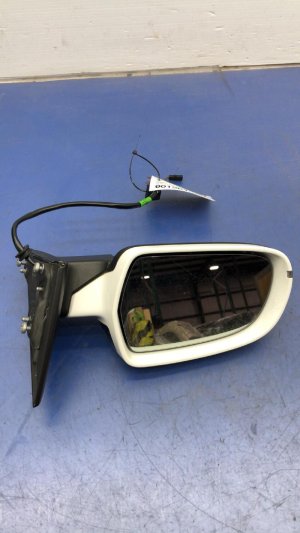 2015-2017 Audi A5 White Power Blind Spot Memory Door/Side View Mirror - Front, Left (Driver) (Used OEM)
