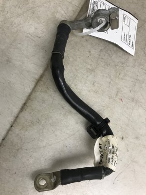 2013-2019 Bentley Flying Spur Trunk Negative Battery Terminal Ground Cable - Rear (Used OEM)