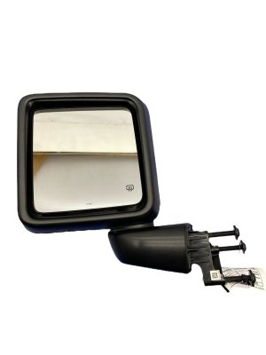 2018-2026 Jeep Wrangler Black Manual Door/Side View Mirror - Front, Left (Driver) (Used OEM)