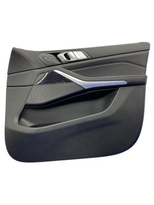 2019-2022 BMW X7 Black Door Interior Trim Panel with Lighting - Front, Right (Passenger) (Used OEM)