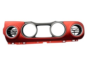 2018-2023 Jeep Wrangler Red Speedometer Bezel and Dash Air Vent Trim Panel - Front (Used OEM)