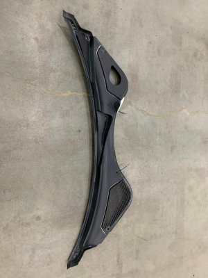 2017-2023 Porsche Panamera Black Windshield Cowl Trim Vent Cover Panel - Front (Used OEM)