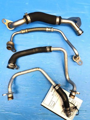 2011-2014 BMW X6 Turbocharger Inlet Hose and Pipe Set (Used OEM)