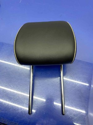 2021-2024 Genesis GV80 Black Seat Leather Headrest - Front, Left (Driver) (Used OEM)