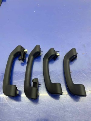 2017-2023 BMW 528i Black Front and Rear Interior Grab Bar Handle Set (Used OEM)