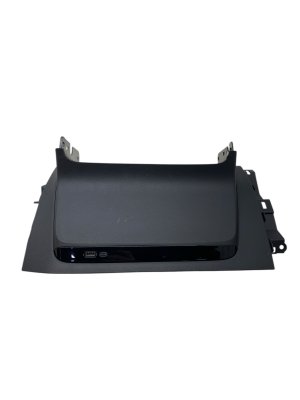 2020-2025 GMC Acadia Ebony (Black) Dash Center Lower Trim Panel with USB Port - Front (Used OEM)