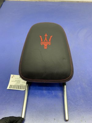 2017-2022 Maserati Levante Black w/ Red Stitching Seat Headrest - Front, Right (Passenger) (Used OEM)