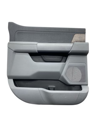 2021-2025 Ford F-150 Gray Door Interior Trim Panel - Rear, Right (Passenger) (Used OEM)