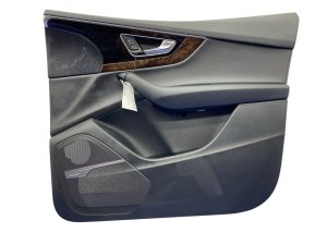 2017-2019 Audi Q7 Black Door Interior Trim Panel - Front, Right (Passenger) (Used OEM)