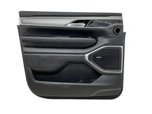 2022-2024 Jeep Wagoneer Black Door Interior Trim Panel with Courtesy Light - Front, Left (Driver) (Used OEM)