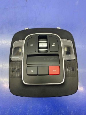 2022-2024 Hyundai Santa Cruz Black Roof Overhead Console with Dome Light and Sunroof Switch - Front (Used OEM)