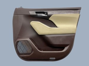 2020-2022 Toyota Highlander Brown Door Interior Trim Panel - Front, Right (Passenger) (Used OEM)