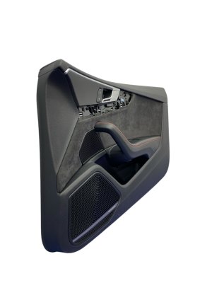 2018-2024 Audi A5 Black Door Interior Trim Panel - Front, Right (Passenger) (Used OEM)