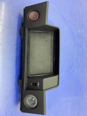 2024 Audi S5 Center Console Storage Bin with Push Button Ignition Switch - Front (Used OEM)
