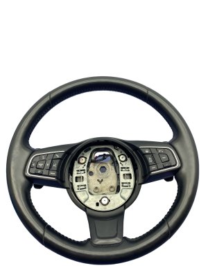 2016-2024 Jaguar XE Black Heated Leather Steering Wheel Assembly (Used OEM)