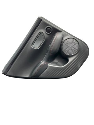 2025 Acura ADX Ebony (Black) Door Interior Trim Panel with Leatherette and Ambient Lighting - Rear, Left (Driver) (Used OEM)