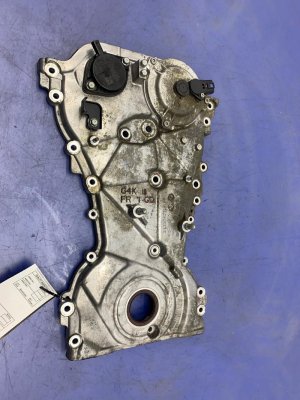 2021-2025 Genesis G80 Lower Engine Timing Chain Cover with VVT Solenoid (Used OEM)
