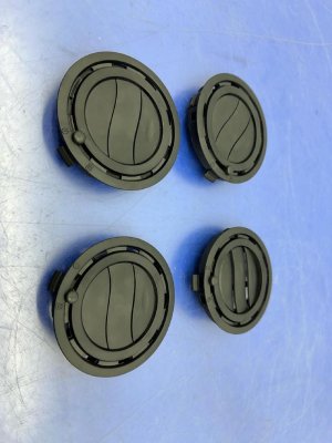 2020-2025 Kia Telluride Black Roof Headliner Air Deflector Vent Set (Used OEM)