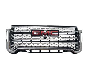 2020-2023 GMC Sierra 2500 HD Chrome Upper Bumper Grille with Camera Hole - Front (Used OEM)