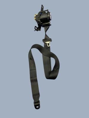 2025 Nissan Kicks Black Seat Belt Assembly - Rear, Left (Driver) (Used OEM)